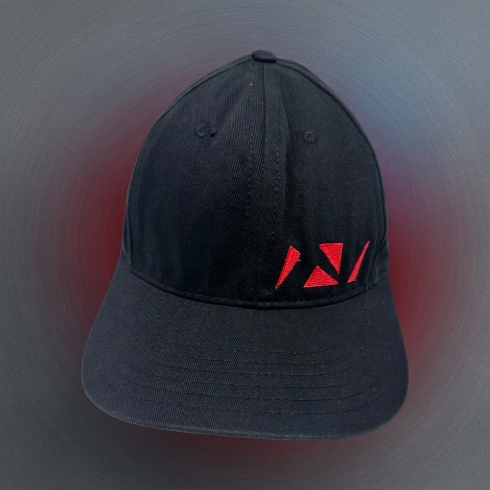 Vintage 90s No Fear Snapback Hat Black Red Face Your Fears USA Made